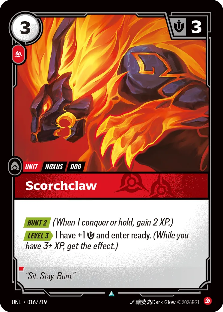 front of card Scorchclaw [Organized Play Promos] 