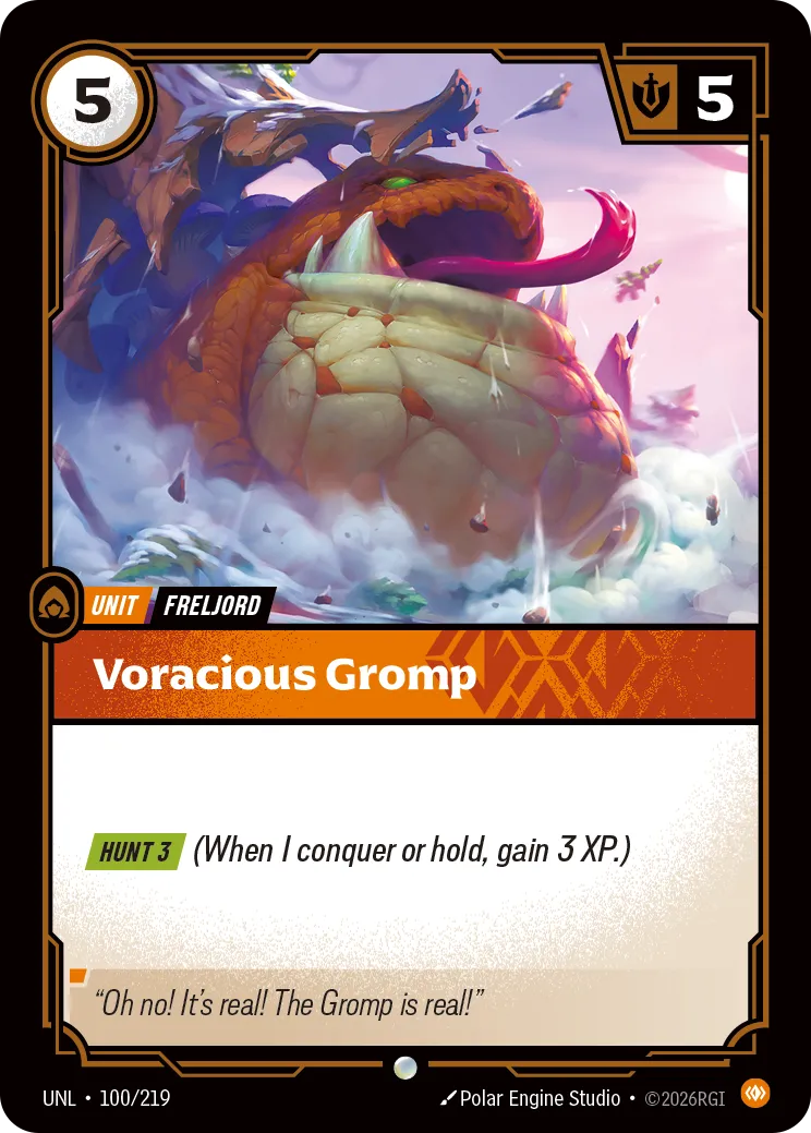 front of card Voracious Gromp [Organized Play Promos] 