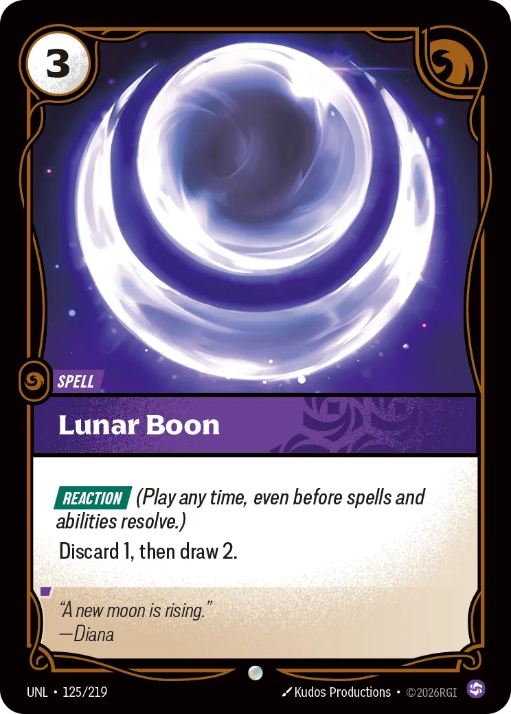 front of card Lunar Boon [Organized Play Promos] 