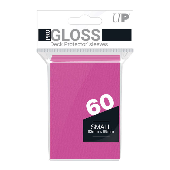 Ultra PRO: Small 60ct Sleeves - PRO-Gloss (Bright Pink)