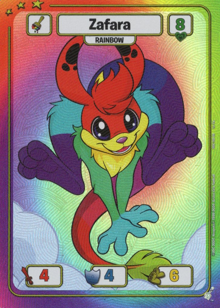 Zafara (Rainbow) - Defenders of Neopia - 1st Edition