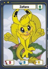 Zafara (Yellow) - Defenders of Neopia - 1st Edition