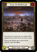 Scour the Battlescape (Yellow) [WTR195-C] (Welcome to Rathe) Alpha Print Rainbow Foil