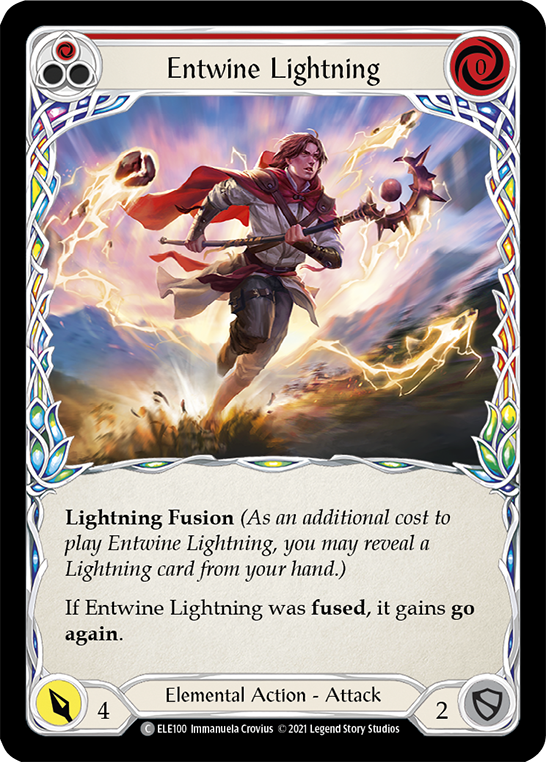 Entwine Lightning (Red) [ELE100] (Tales of Aria) 1st Edition Normal