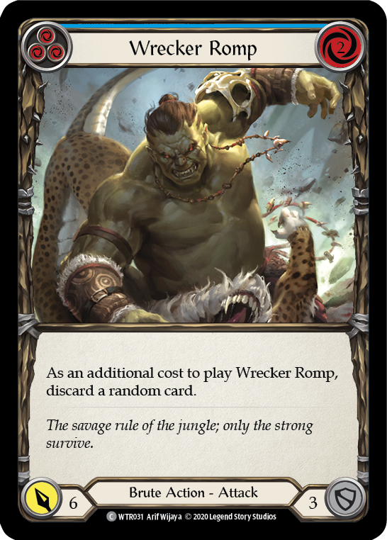 Wrecker Romp (Blue) [U-WTR031] (Welcome to Rathe Unlimited) Unlimited Rainbow Foil