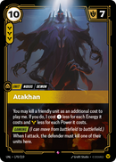 front of card Atakhan [Unleashed] 170/219