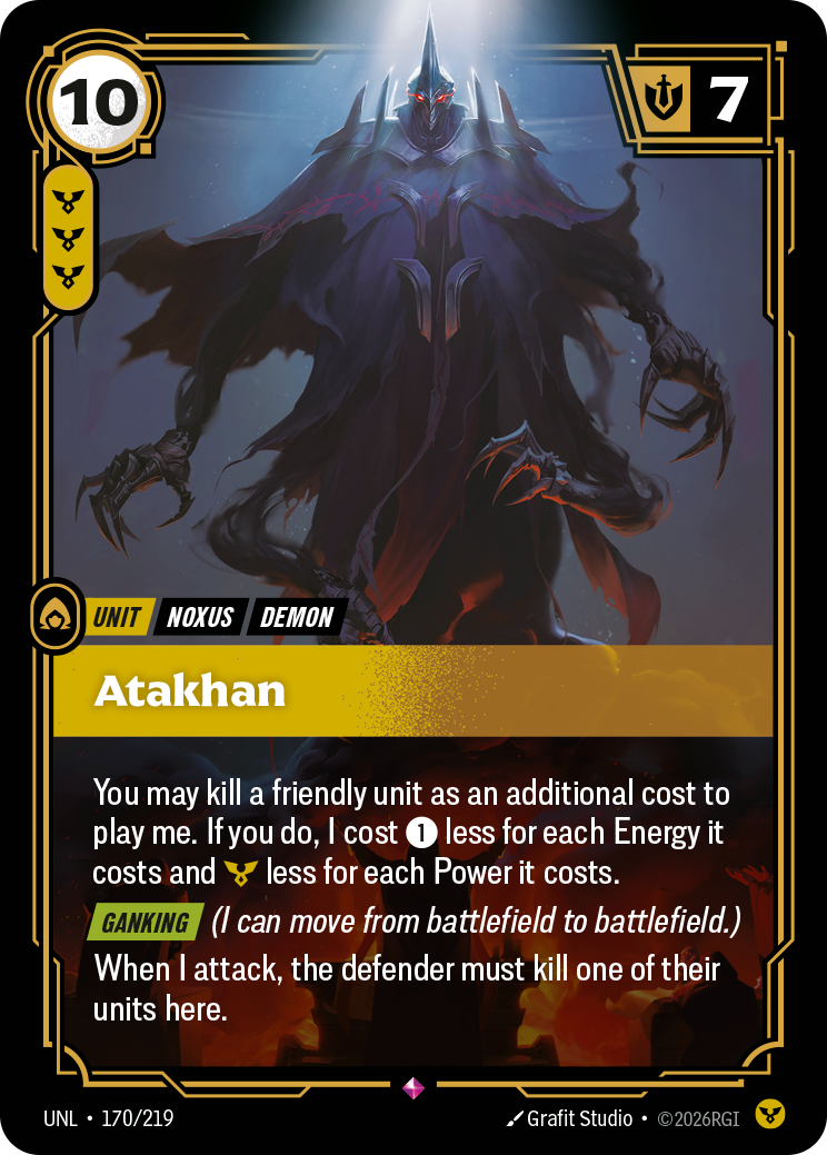 front of card Atakhan [Unleashed] 170/219