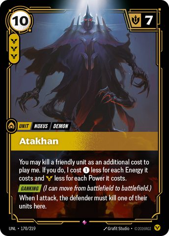 front of card Atakhan [Unleashed] 170/219