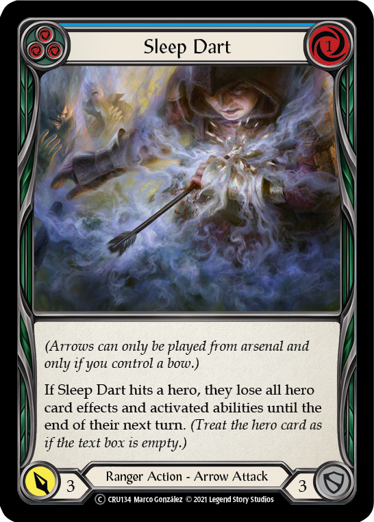 Sleep Dart (Blue) [U-CRU134] (Crucible of War Unlimited) Unlimited Normal