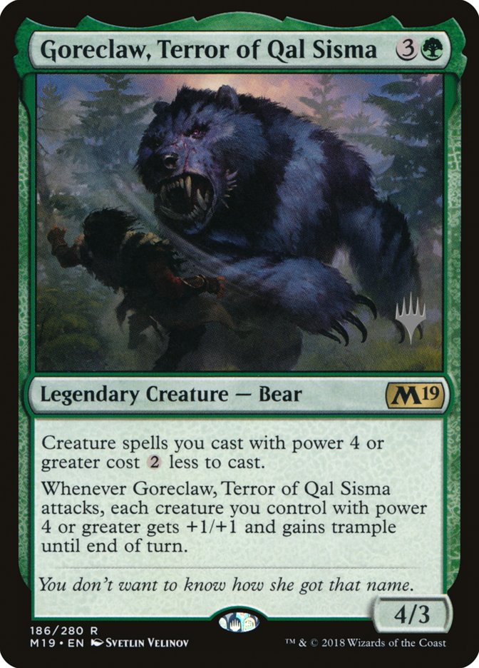 Goreclaw, Terror of Qal Sisma (Promo Pack) [Core Set 2019 Promo Pack]