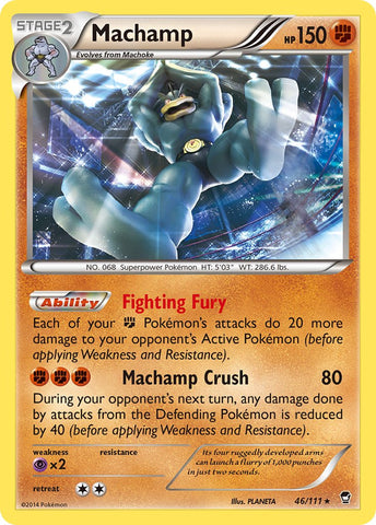 Machamp (46/111) (Cosmos Holo) (Blister Exclusive) (XY: Furious Fists) [Theme Deck Exclusive]