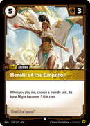 front of card Herald of the Emperor [Radiance] 118/167