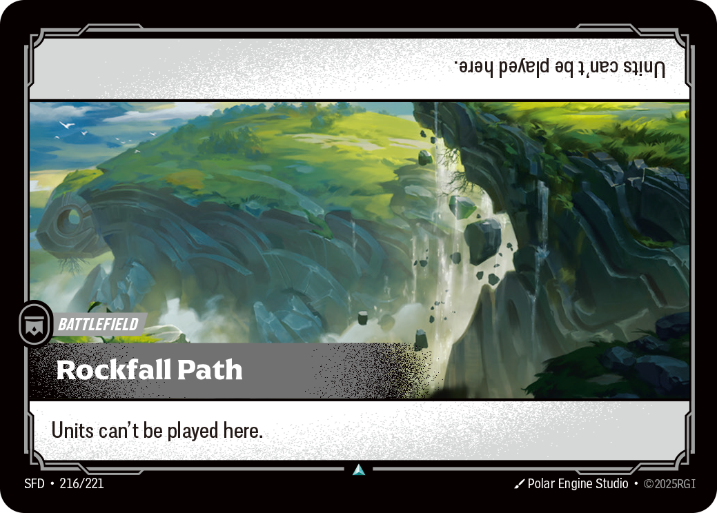 front of card Rockfall Path [Spiritforged] 216/221