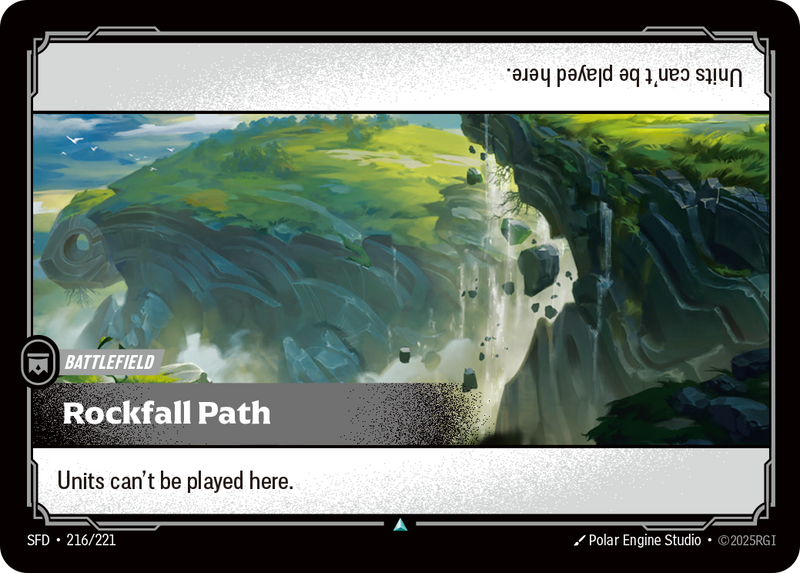 front of card Rockfall Path [Spiritforged] 216/221