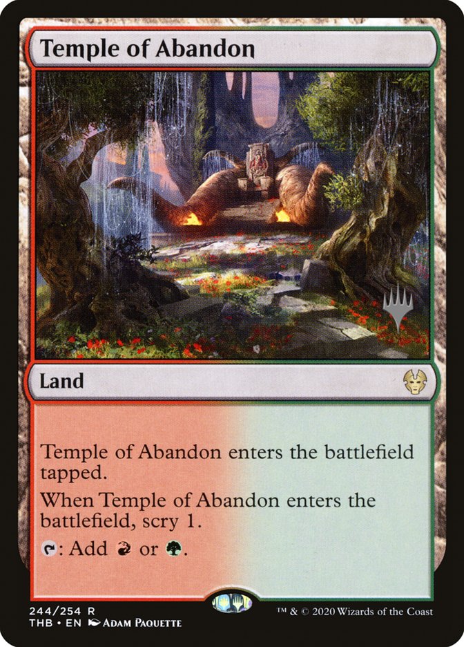 Temple of Abandon (Promo Pack) [Theros Beyond Death Promo Pack]