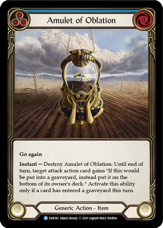 Amulet of Oblation [EVR181] (Everfest) 1st Edition Cold Foil