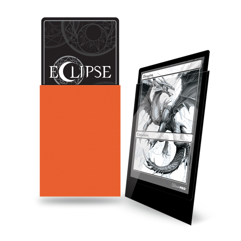 Ultra PRO: Standard 100ct Sleeves - Eclipse Gloss (Pumpkin Orange)