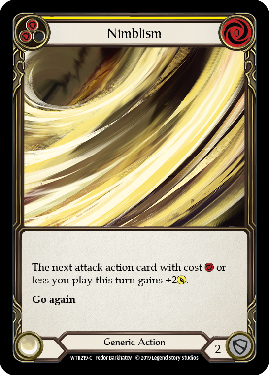 Nimblism (Yellow) [WTR219-C] (Welcome to Rathe) Alpha Print Rainbow Foil