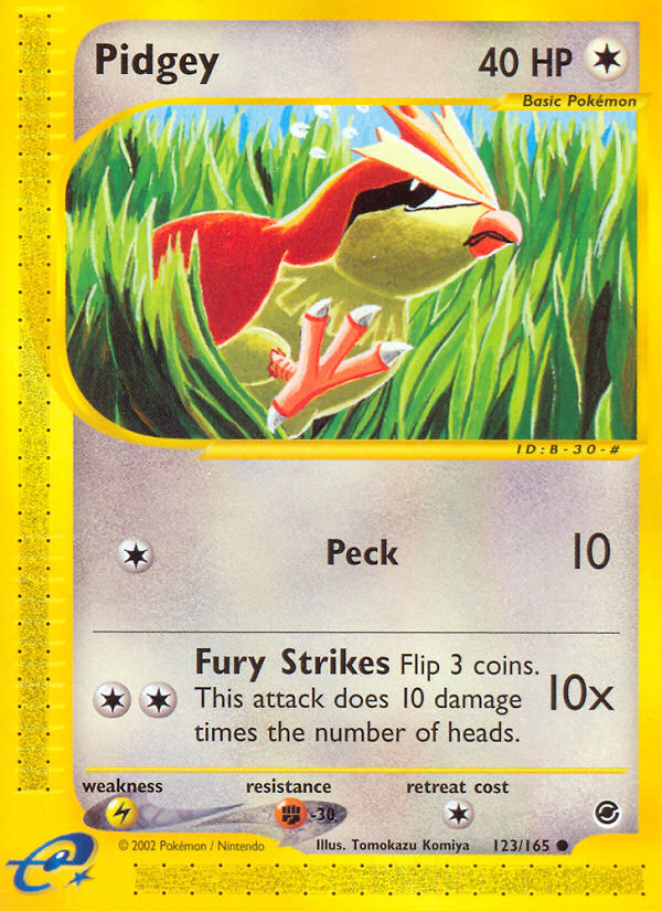 Pidgey (123/165) [Expedition: E-Card Base Set]