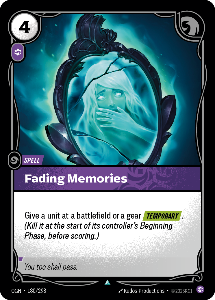 front of card Fading Memories [Origins]