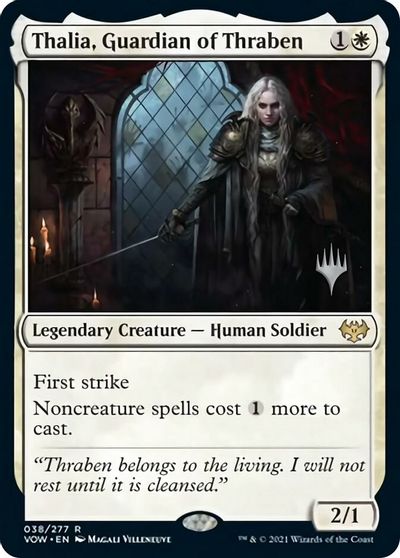 Thalia, Guardian of Thraben (Promo Pack) [Innistrad: Crimson Vow Promo Pack]