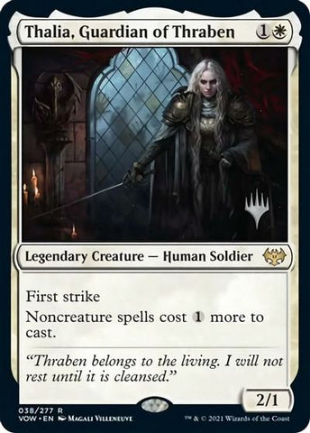 Thalia, Guardian of Thraben (Promo Pack) [Innistrad: Crimson Vow Promo Pack]