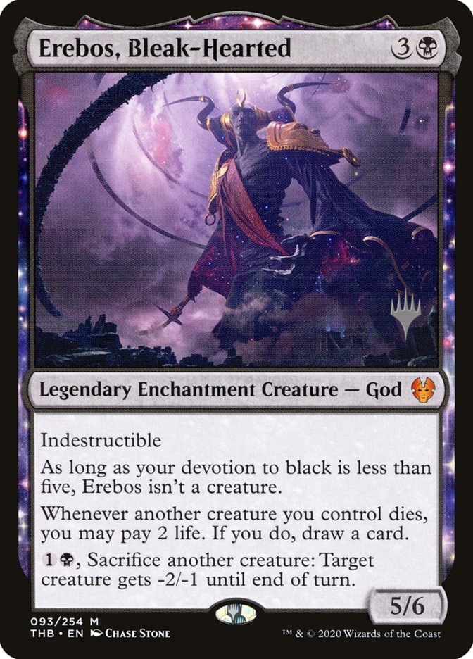 Erebos, Bleak-Hearted (Promo Pack) [Theros Beyond Death Promo Pack]