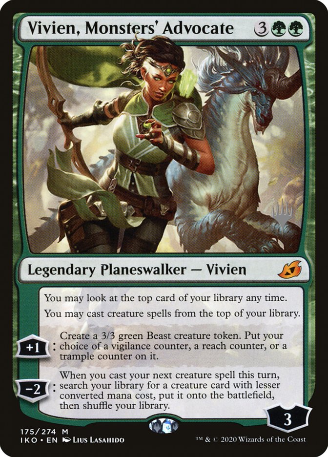 Vivien, Monsters' Advocate (Promo Pack) [Ikoria: Lair of Behemoths Promo Pack]