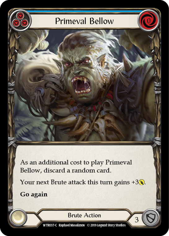 Primeval Bellow (Blue) [WTR037-C] (Welcome to Rathe) Alpha Print Normal
