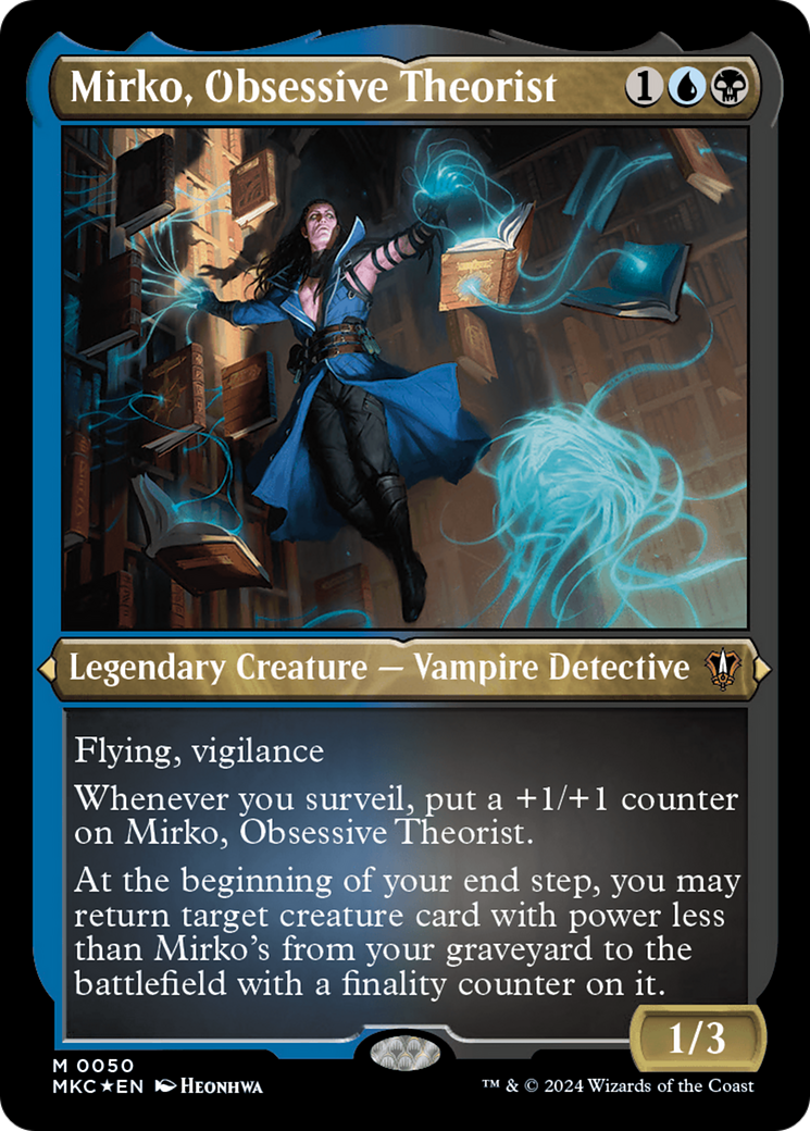 (Thick Stock Display Commander) Mirko, Obsessive Theorist [Murders at Karlov Manor Commander]