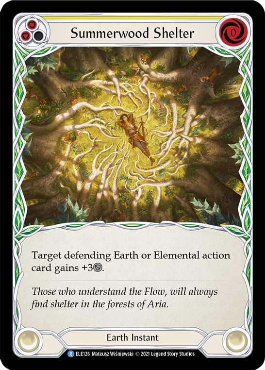 Summerwood Shelter (Yellow) [ELE126] (Tales of Aria) 1st Edition Normal