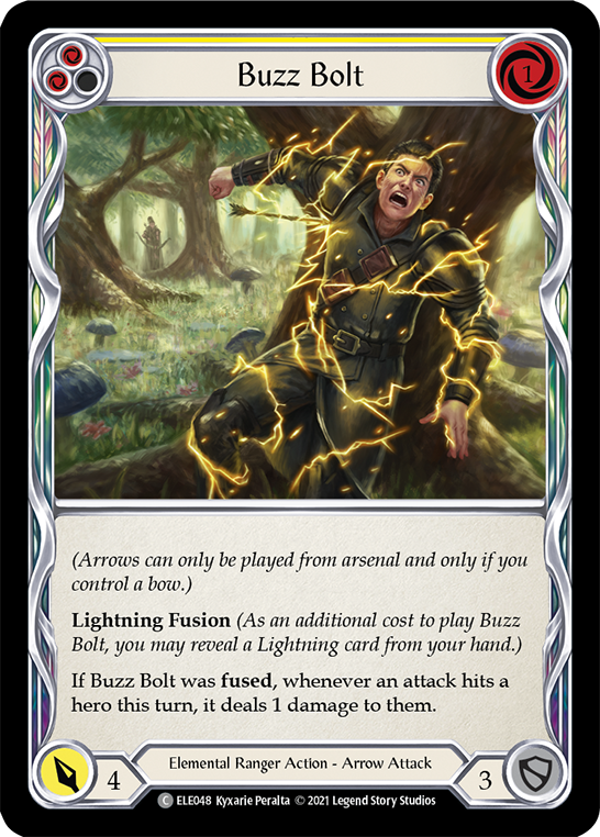 Buzz Bolt (Yellow) [ELE048] (Tales of Aria) 1st Edition Rainbow Foil