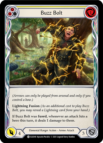 Buzz Bolt (Yellow) [ELE048] (Tales of Aria) 1st Edition Rainbow Foil