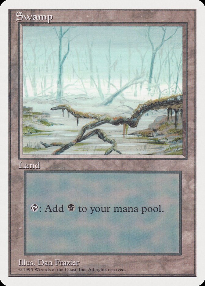 Swamp (White Fog in Center) (1995 Reprint) [Rivals Quick Start Set]