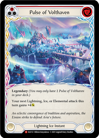 Pulse of Volthaven [ELE112] (Tales of Aria) 1st Edition Cold Foil