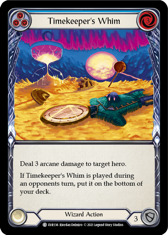 Timekeeper's Whim (Blue) [EVR136] (Everfest) 1st Edition Rainbow Foil