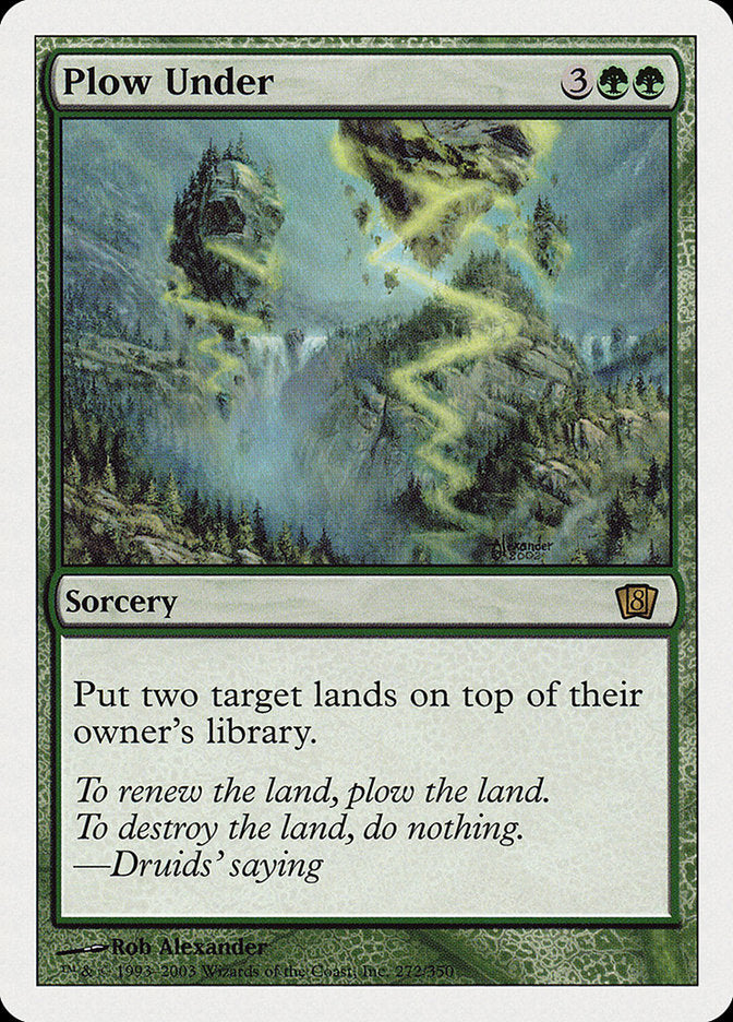 (Oversized) Plow Under (8th Edition) [Oversize Cards]