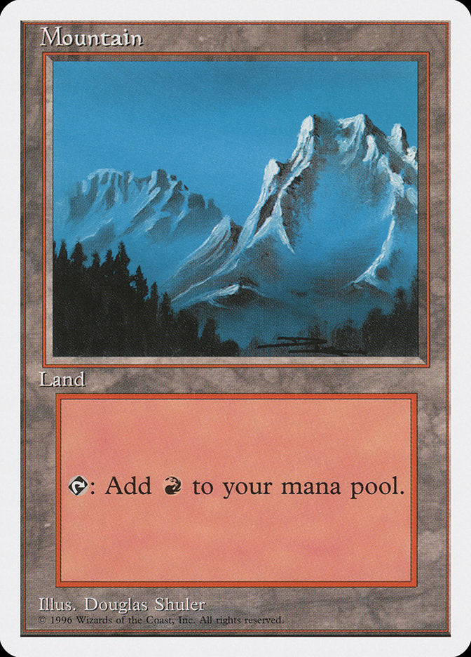 Mountain (Tallest Mountain on the Right) (4th Ed 1996 Dated) [Introductory Two-Player Set]