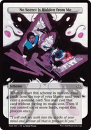 (Oversized Scheme) No Secret Is Hidden from Me (Full Art) [Duskmourn: Archenemy]