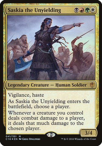 (Oversized) Saskia the Unyielding [Commander 2016 Oversized]