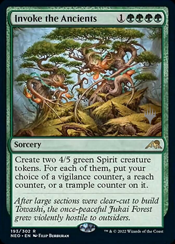 Invoke the Ancients (Promo Pack) [Kamigawa: Neon Dynasty Promo Pack]