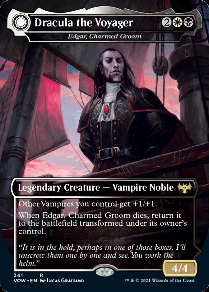 Dracula the Voyager // Casket of Native Earth - Edgar, Charmed Groom // Edgar Markov's Coffin [Innistrad: Crimson Vow]