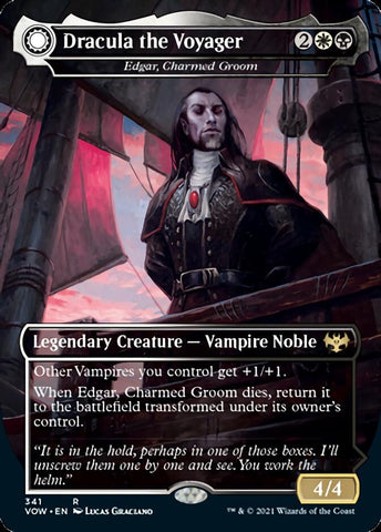 Dracula the Voyager // Casket of Native Earth - Edgar, Charmed Groom // Edgar Markov's Coffin [Innistrad: Crimson Vow]
