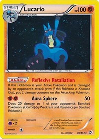 Lucario (80/113) (Cosmos Holo) (Black & White: Legendary Treasures) [Theme Deck Exclusive]