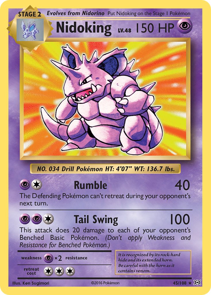 Nidoking (45/108) (XY: Evolutions) [Theme Deck Exclusive]