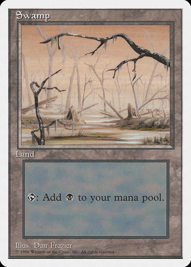 Swamp (Orange Background) (4th Ed 1996 Dated) [Introductory Two-Player Set]