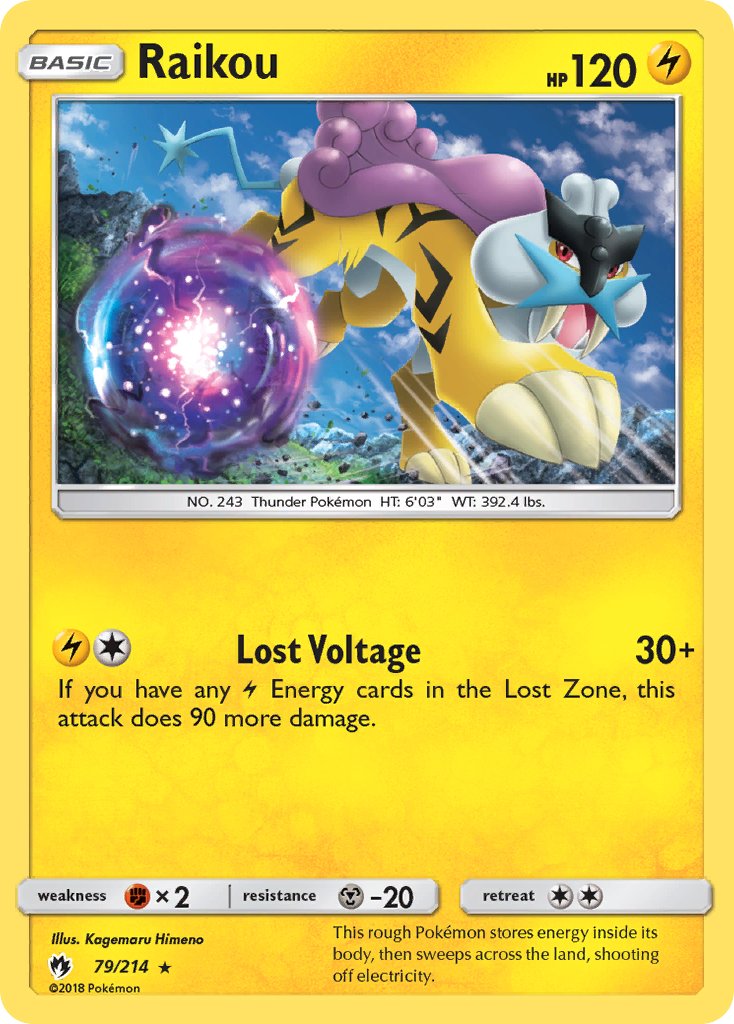 Raikou (79/214) (Sun & Moon: Lost Thunder) [Theme Deck Exclusive]