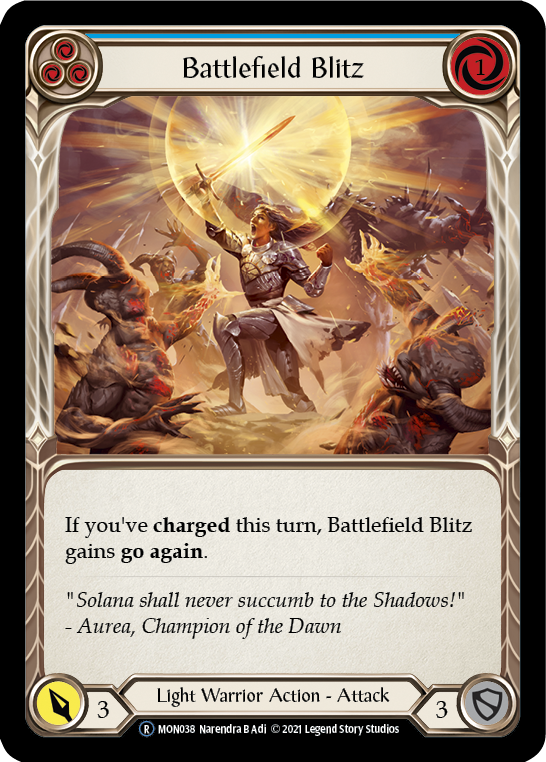 Battlefield Blitz (Blue) [U-MON038] (Monarch Unlimited) Unlimited Normal