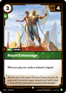 front of card Royal Entourage [Spiritforged] 039/221