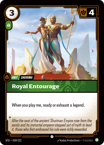 front of card Royal Entourage [Spiritforged] 039/221